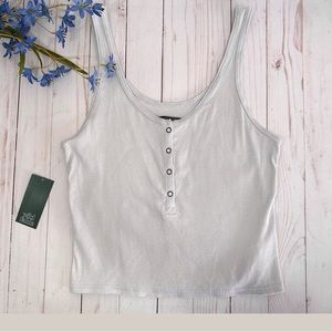 Wild Fable Women’s Stormy Gray Sleeveless Cropped Tank Top - NWT